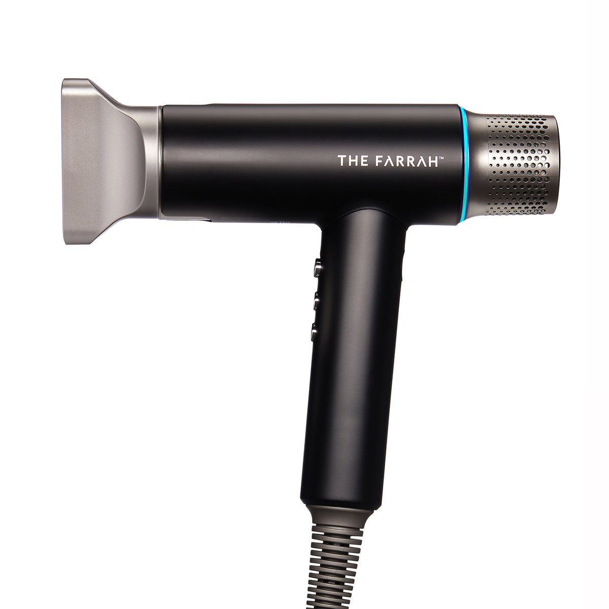side view of black farrah airpulse dryer with concentrator attachment