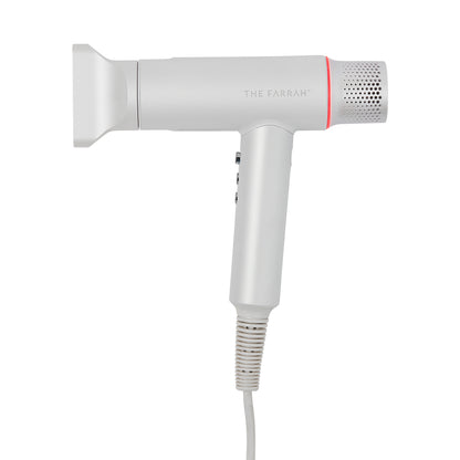 side view of blue farrah airpulse dryer with concentrator attachment 
